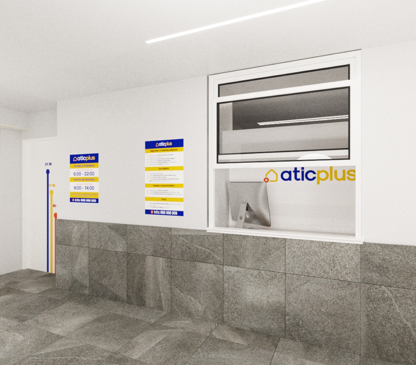 Interior de las instalaciones de AticPlus